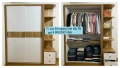 Đóng tủ quần áo gỗ MDF theo yêu cầu m2 4