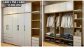 Đóng tủ quần áo gỗ MDF theo yêu cầu m2 11