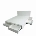 Giường Ngủ Gỗ MDF Phủ Melamin Nhiều Ngăn Kéo ( NNK01) 1