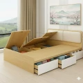 Giường Ngủ Hiện Đại Cánh lật Ngăn Kéo Gỗ MDF ( CL01) 4