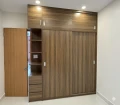 Tủ quần áo kịch trần gỗ MDF có kệ trang trí ( TQAG221 ) 0