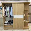 Tủ Quấn Áo Cánh Lùa Màu Gỗ Sồi Viền Trắng (ms1) 1