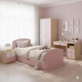 Full Phòng ngủ bé gái gỗ MDF màu hồng ( CBMH ) 0
