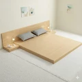 Giường ngủ bệt kiểu Nhật đầu phảng cao 15cm 0