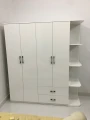 Tủ quần áo gỗ MDF màu trắng ( TQAGT ) 0