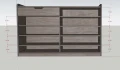 Tủ giày 4 cánh mở gỗ MDF màu xám 2