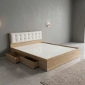Giường Ngủ Gỗ MDF 2 Ngăn Kéo Nệm ( GNK01 ) 1