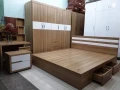 Combo giường tủ quần áo gỗ MDF 1