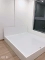 Giường ngủ màu trắng gỗ MDF 1