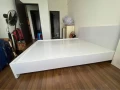 Giường ngủ màu trắng gỗ MDF 2