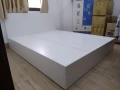 Giường ngủ màu trắng gỗ MDF 0