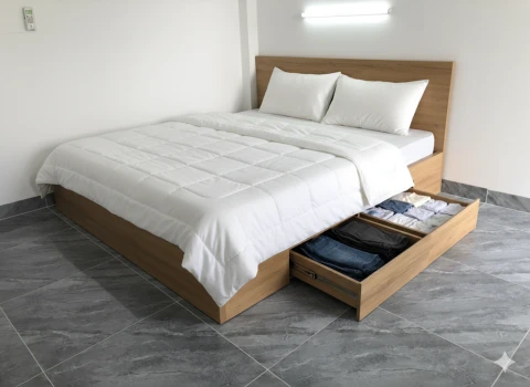 Giường ngủ ngăn kéo gỗ mdf