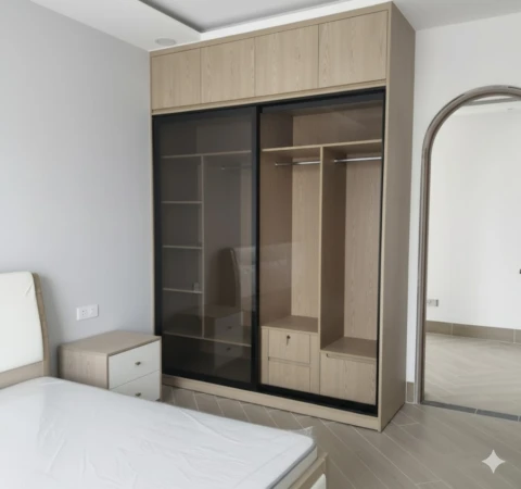 Tủ quần áo cánh kính đóng theo yêu cầu ( TACK 09 )