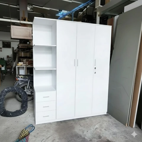 Tủ quần áo 3 cánh 1 kệ gỗ MDF phủ melamin ( CBV11 )