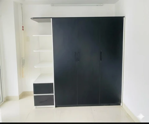 Tủ gỗ MDF 3 cánh 1 kệ ( tg3c1k-1 )