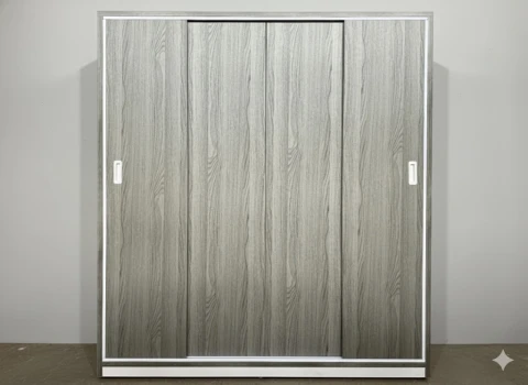 Tủ quần áo nhựa đài loàn ( 4cl-ghi)