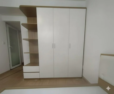 Tủ quần áo gỗ MDF 3 cánh 1 kệ màu gỗ ( tag3c1k-2 )