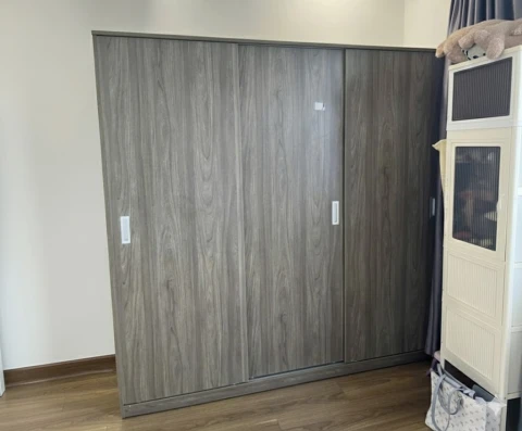 Tủ quần áo gỗ MDF 3 cánh lùa ( tg3cl )