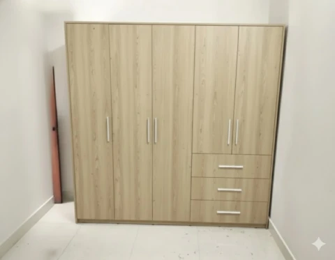 Tủ quần áo 5 cánh gỗ mdf ( 5cmdf-02)