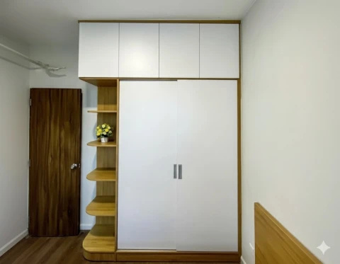 Tủ quần áo gỗ cao cấp MDF phủ Melamine TQAM01