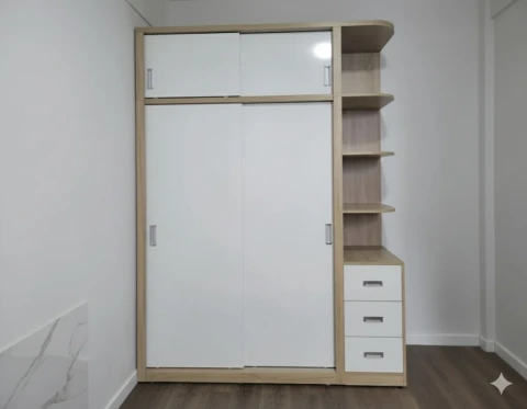 Tủ quần áo cánh lùa gỗ mdf ( ltqa-01)