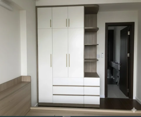 Tủ quần áo gỗ cao cấp MDF phủ Melamine TYC04