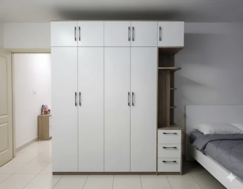 Tủ quần áo cánh mở gỗ mdf ( cm-mdf01)