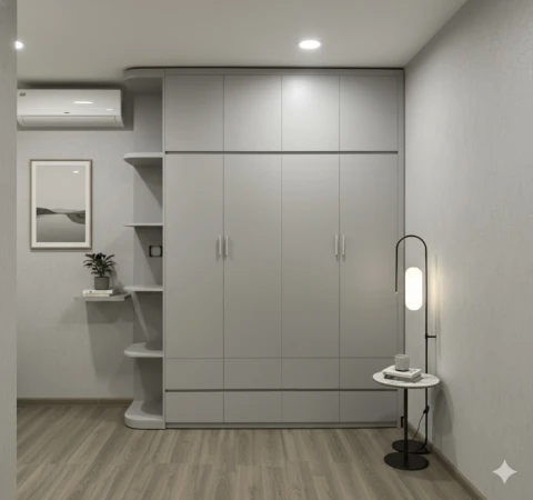 Tủ quần áo mdf đóng theo yêu cầu (tgmd-x1)