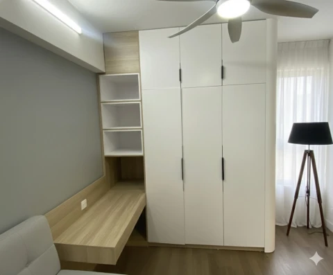 Tủ quần áo gỗ cao cấp MDF phủ Melamine TYC06