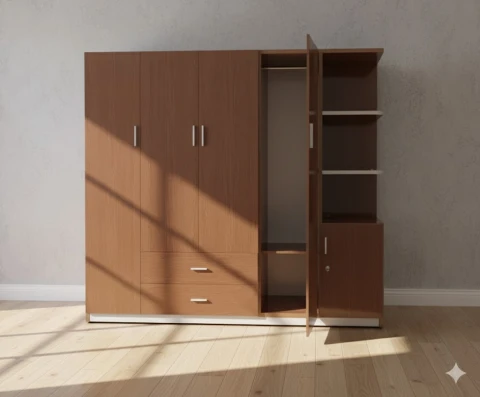 Tủ nhựa đài loan 4 cánh + 1 kệ