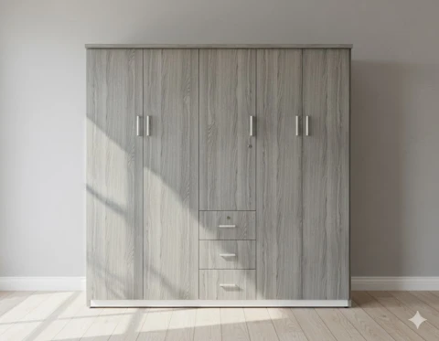 Tủ quần áo 5 cánh full màu tn14 Tqa5tn14