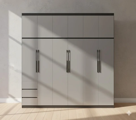 Tủ quần áo nhựa Đài Loan 6 cánh ĐL09