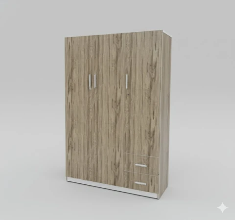 Tủ 3 cánh nhựa giả gỗ TQAGG0X1