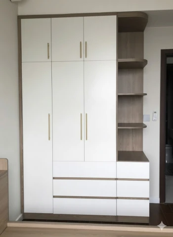 Tủ quần áo gỗ cao cấp MDF phủ Melamine TYC04