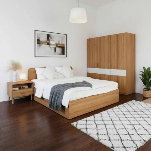 Combo phòng ngủ gỗ MDF CBHD9