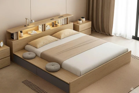 Giường Ngủ Hiện Đại Cao Cấp Sang Trọng (ST01)