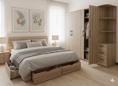 Combo phòng ngủ gỗ MDF MGX932