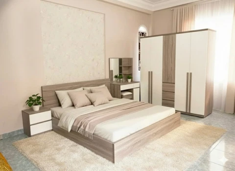 Combo phòng ngủ gỗ MDF CBHD7