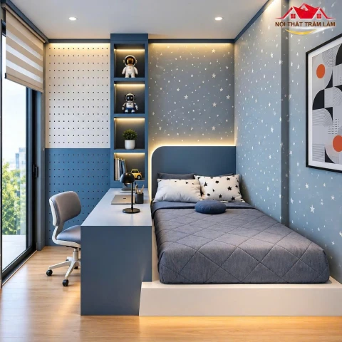 Bộ giường tủ gỗ MDF xu hướng New 05