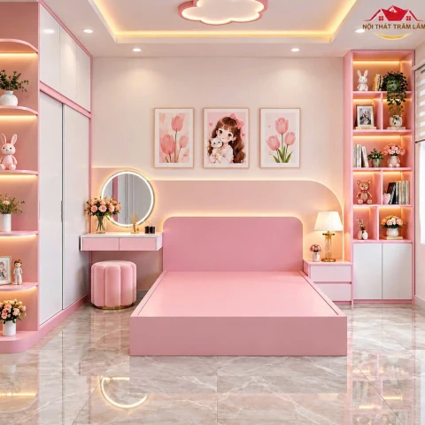 Bộ giường tủ gỗ MDF xu hướng New 09