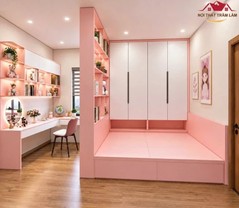 Bộ giường tủ gỗ MDF xu hướng New 08