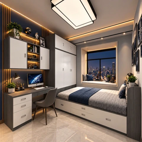 Bộ giường tủ gỗ MDF xu hướng New 11