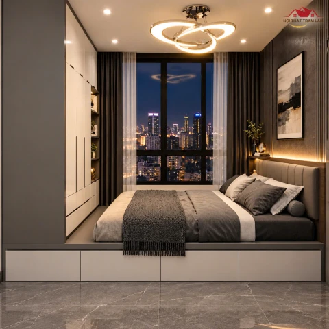 Bộ giường tủ gỗ MDF xu hướng New 14
