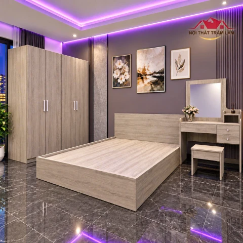 Bộ giường tủ gỗ MDF xu hướng New 18