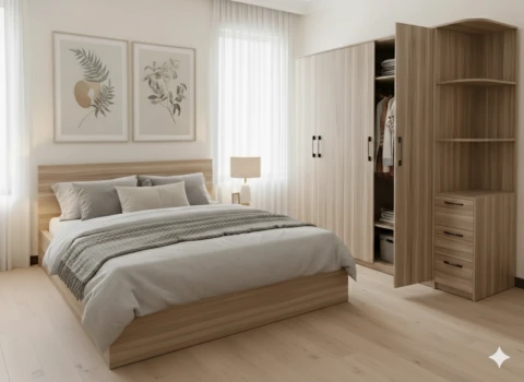 Combo phòng ngủ gỗ MDF MGX932