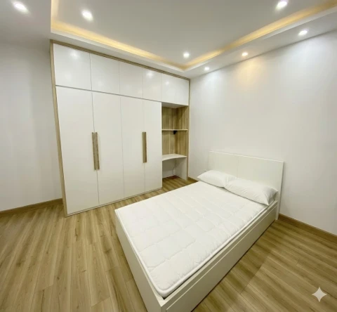 Combo phòng ngủ MDF full trắng ( GMN01 )