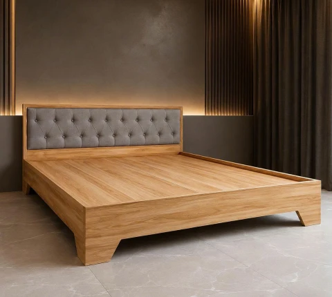 Giường Ngủ Nệm Gỗ MDF ( GNN08)
