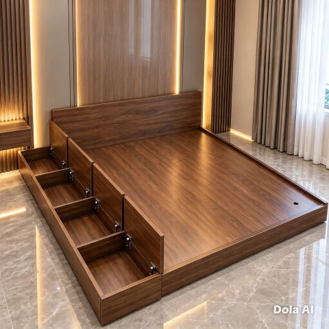 Giường Tatami có hộc để đồ