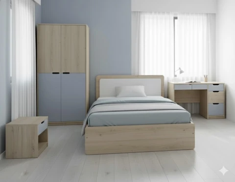 Full Phòng ngủ bé trai gỗ MDF (ms01T)