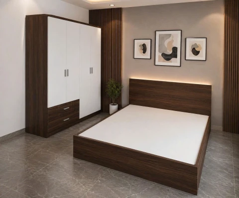 Bộ Giường Tủ Gỗ MDF ( MN.02 )